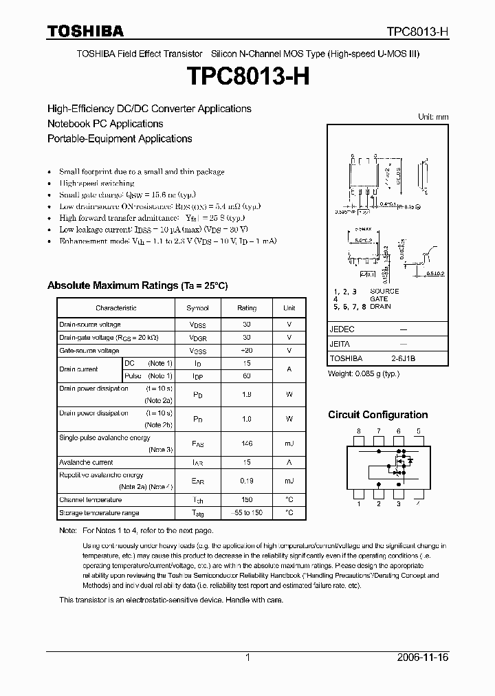 TPC8013-H06_4590565.PDF Datasheet