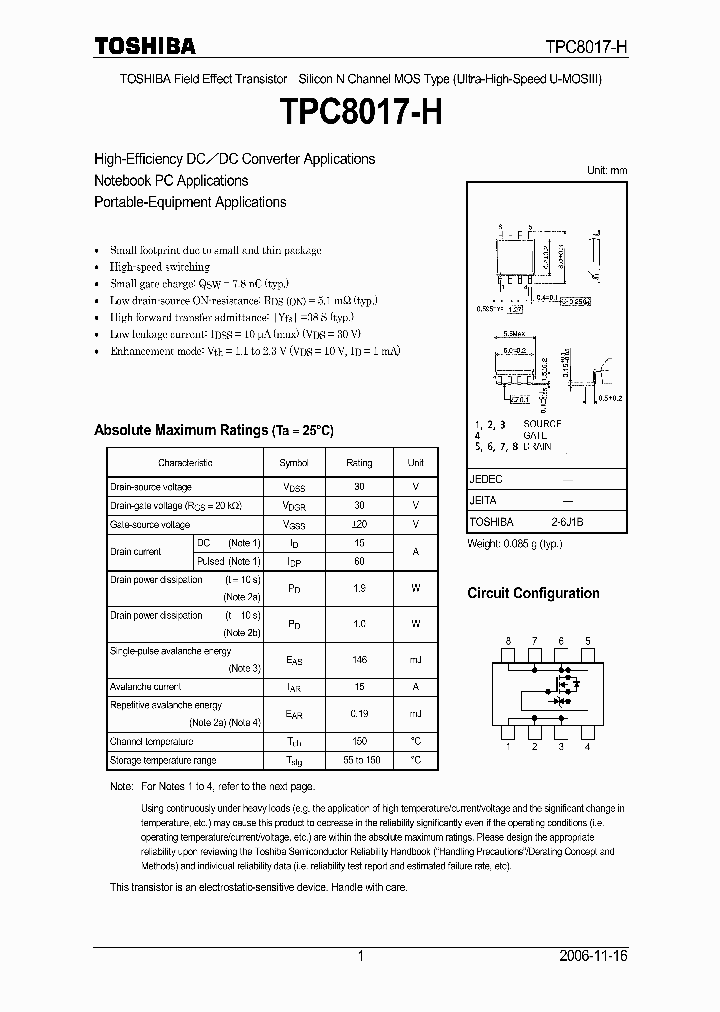 TPC8017-H06_4590567.PDF Datasheet