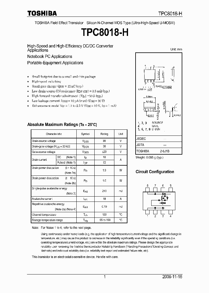 TPC8018-H_4590568.PDF Datasheet