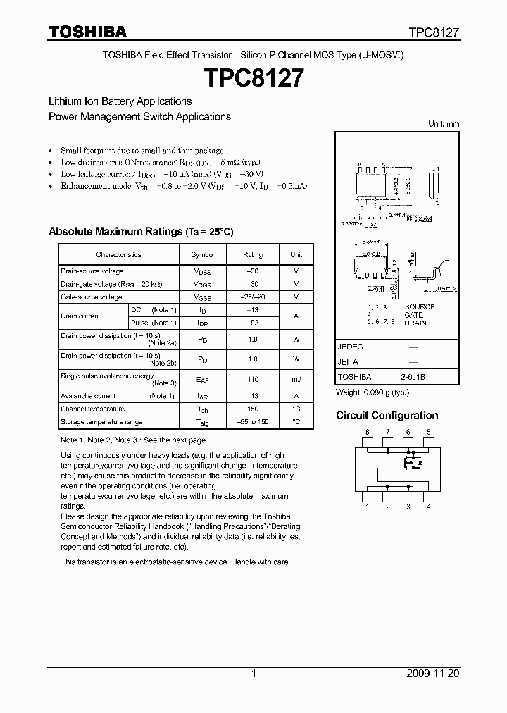 TPC8127_4797102.PDF Datasheet