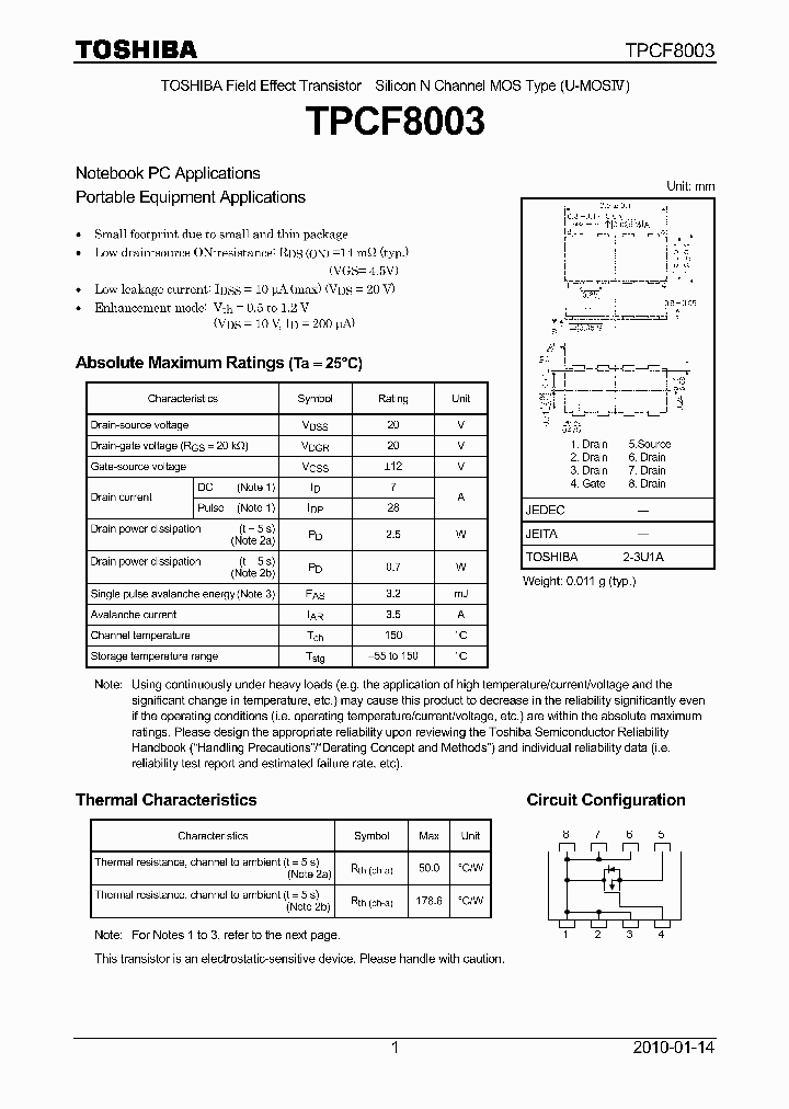 TPCF8003_4590749.PDF Datasheet