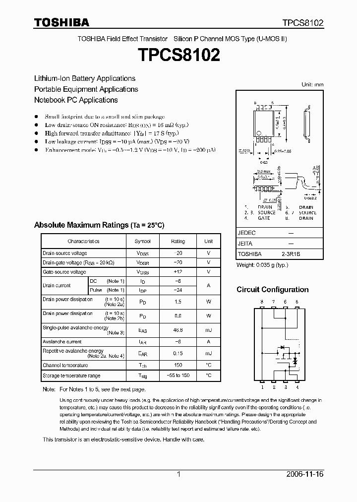 TPCS8102_4626777.PDF Datasheet