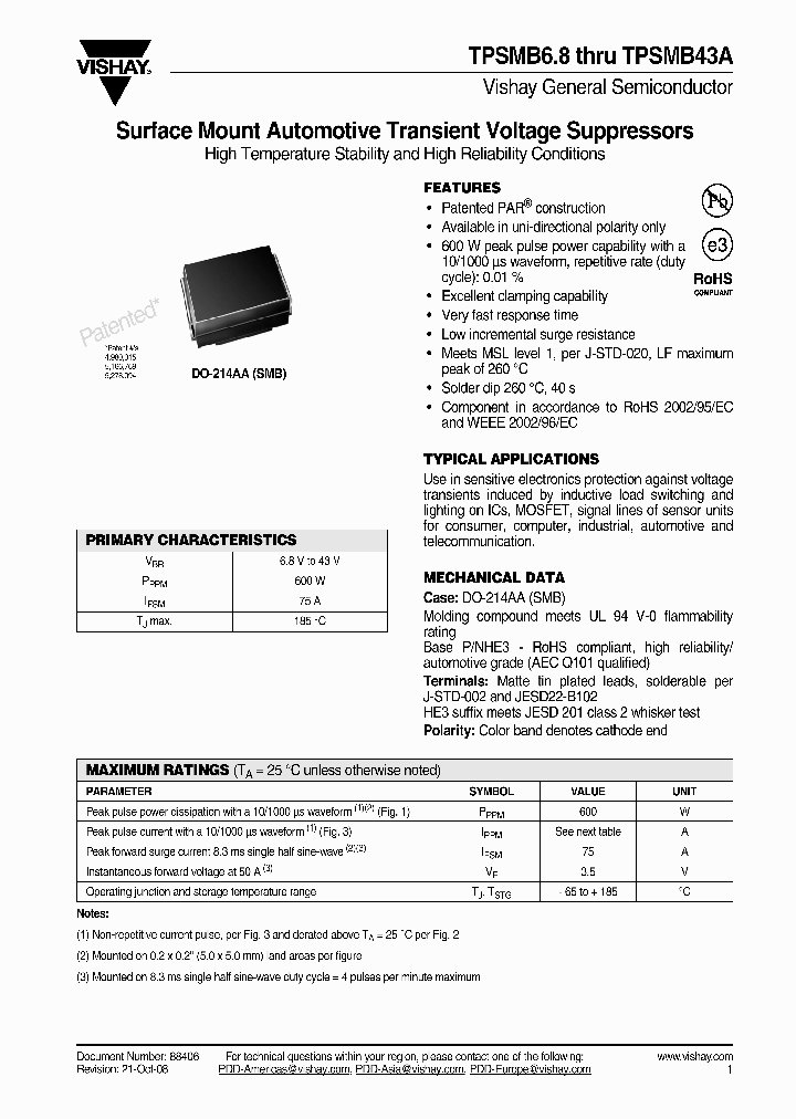 TPSMB43A08_4298576.PDF Datasheet