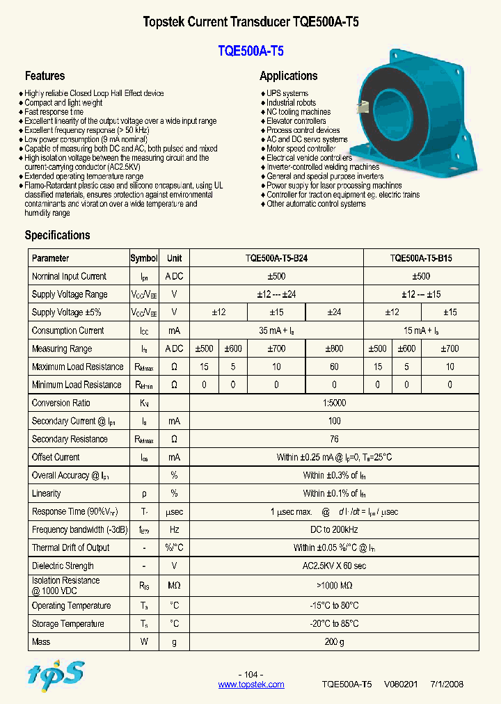 TQE500A-T5-B24_4779460.PDF Datasheet