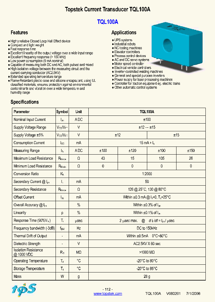 TQL100A_4194814.PDF Datasheet