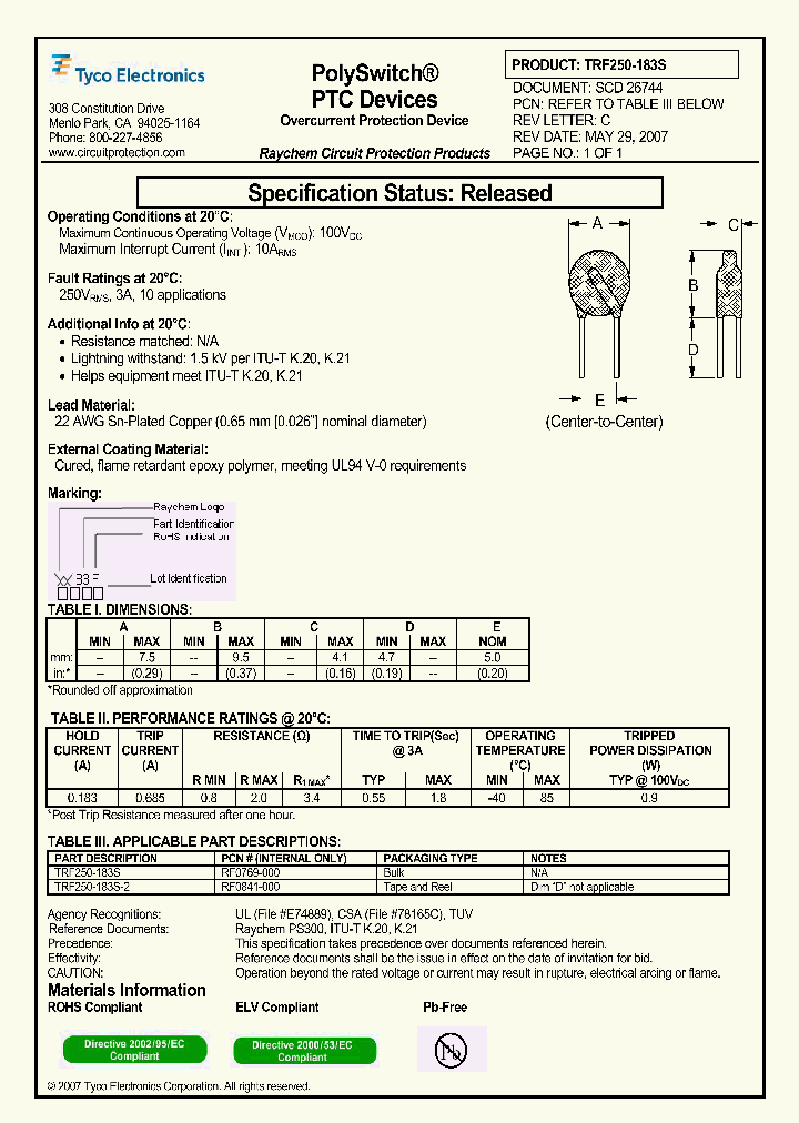 TRF250-183S_4692842.PDF Datasheet