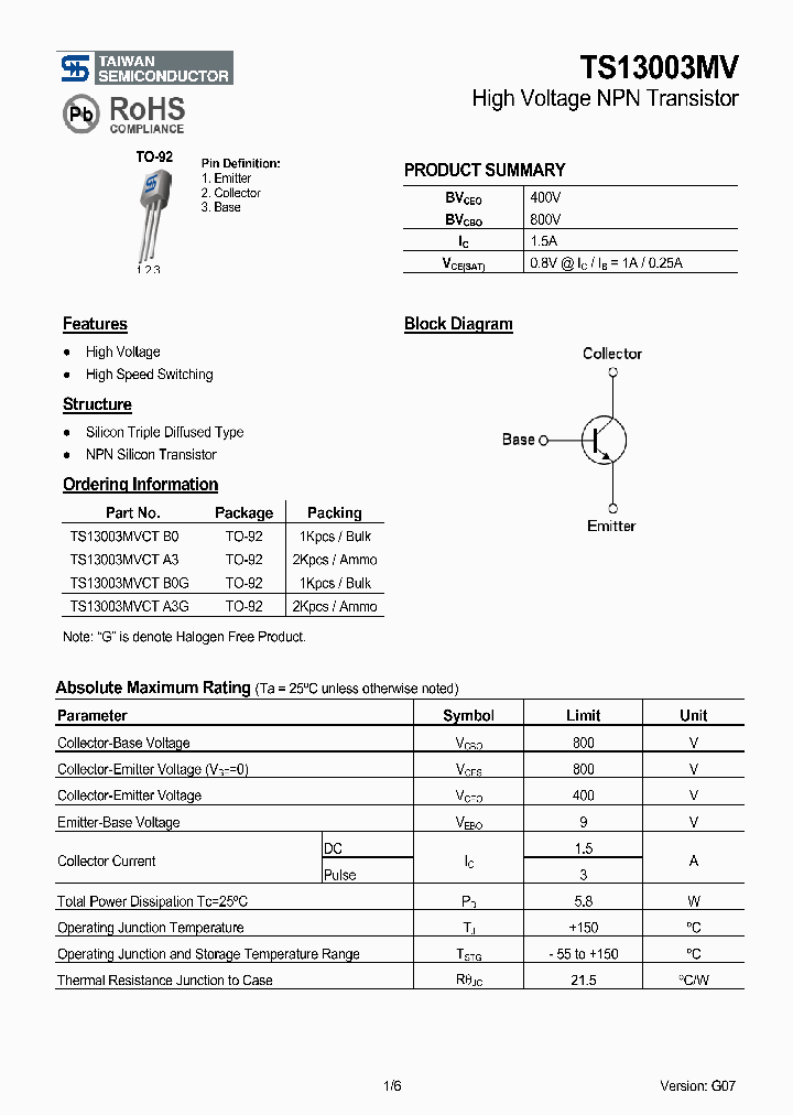 TS13003MVCTB0_4852278.PDF Datasheet