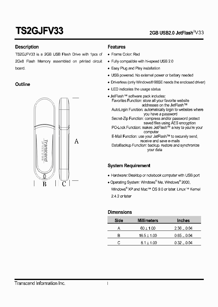 TS2GJFV33_4385748.PDF Datasheet