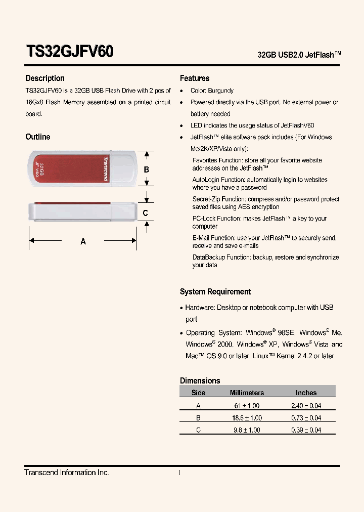 TS32GJFV60_4385763.PDF Datasheet