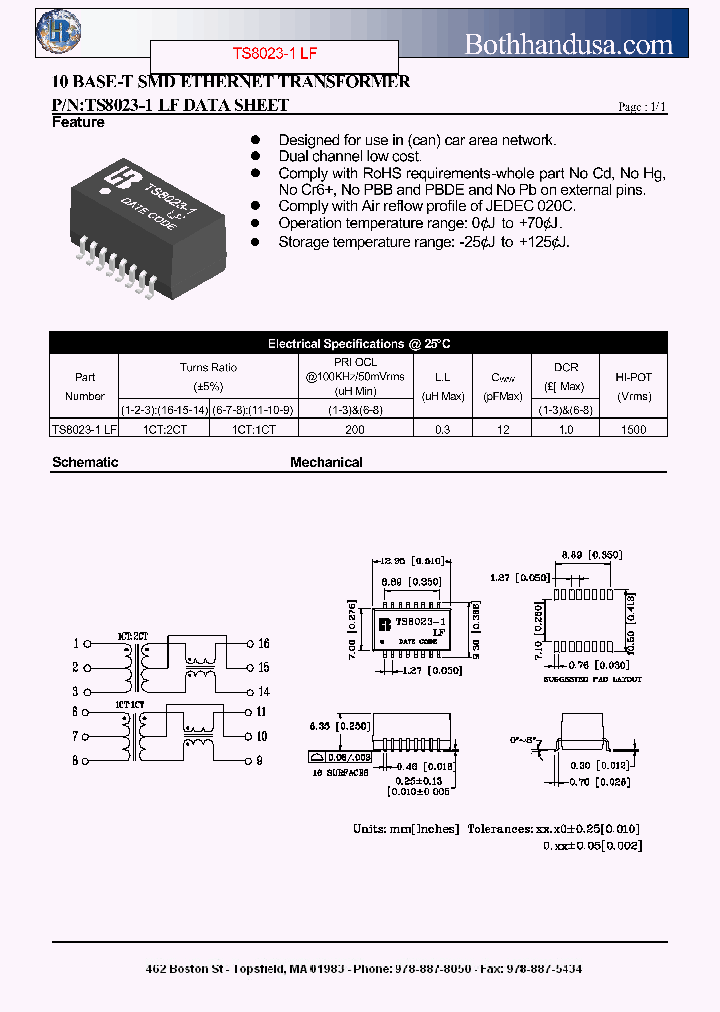 TS8023-1LF_4680749.PDF Datasheet