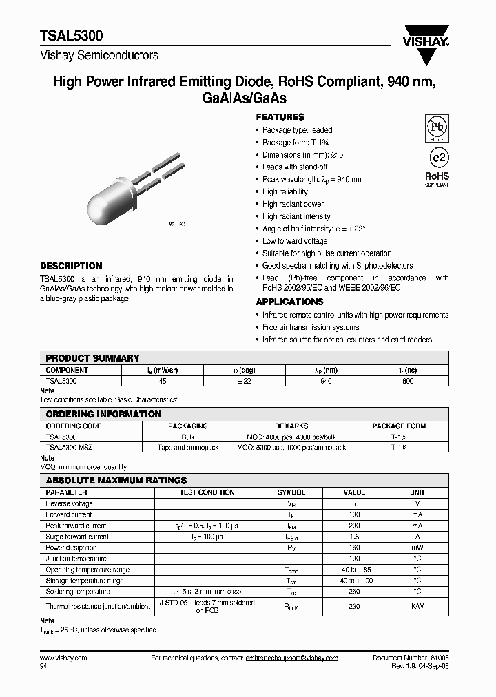 TSAL5300_4251450.PDF Datasheet