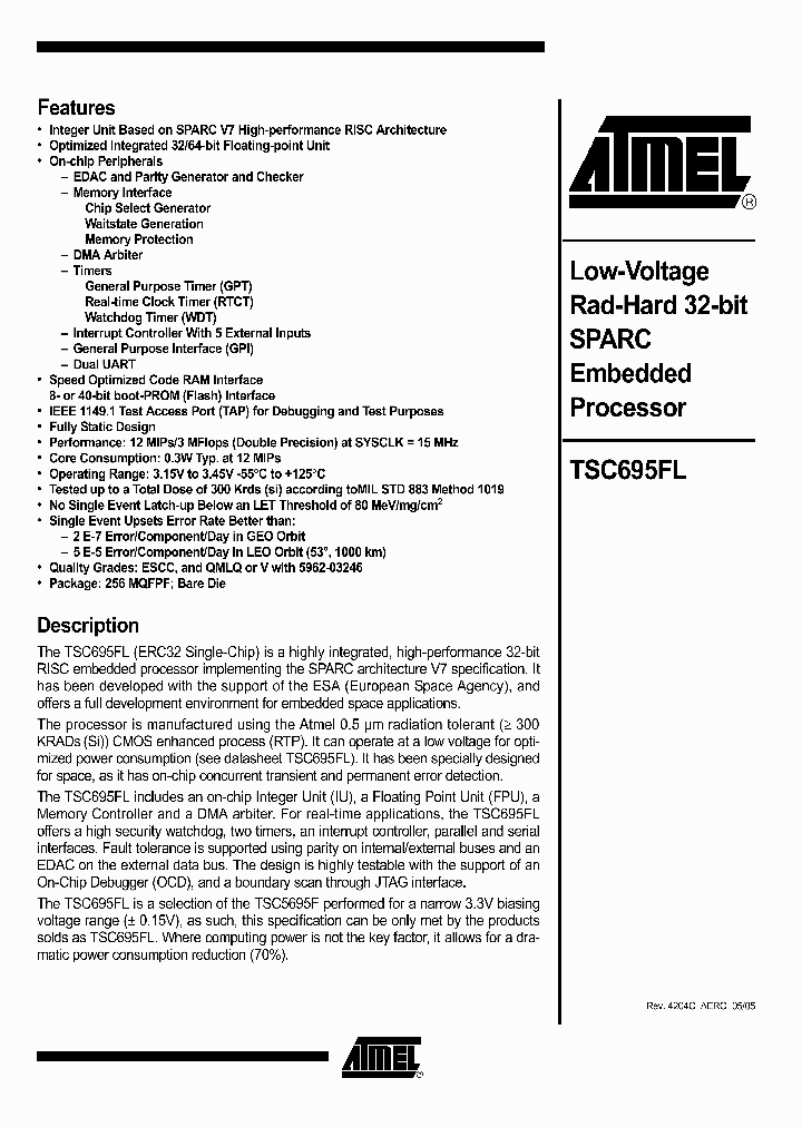 TSC695FL_4299570.PDF Datasheet