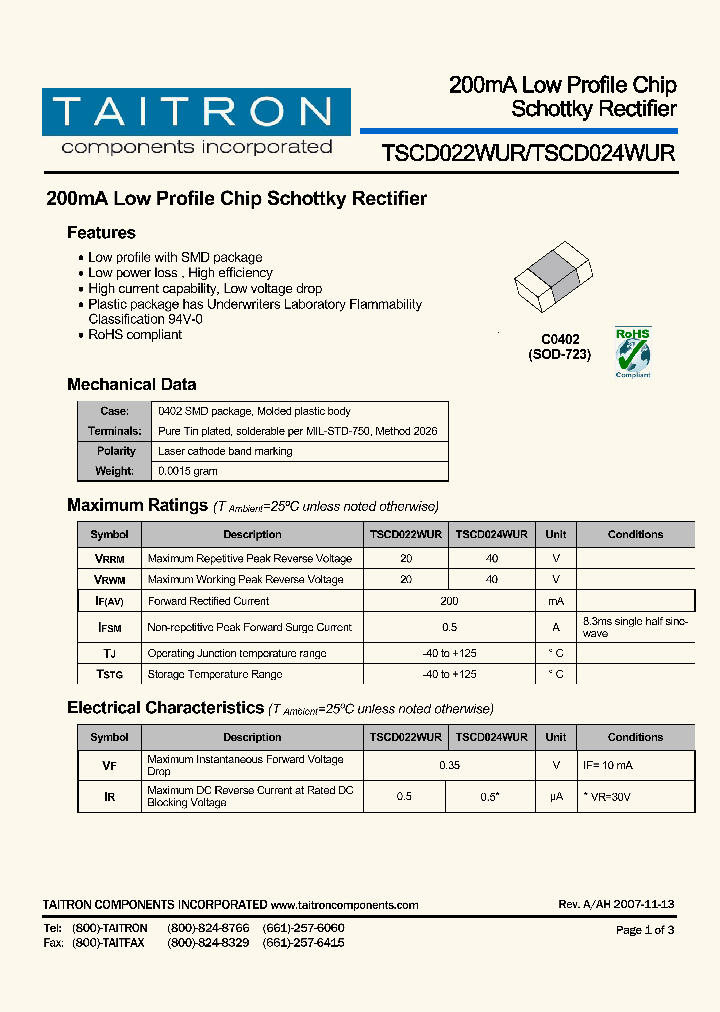 TSCD022WUR_4193050.PDF Datasheet