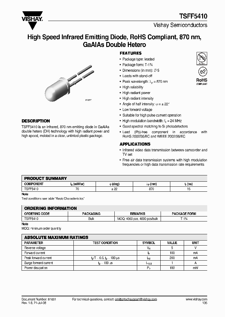 TSFF5410_4299537.PDF Datasheet