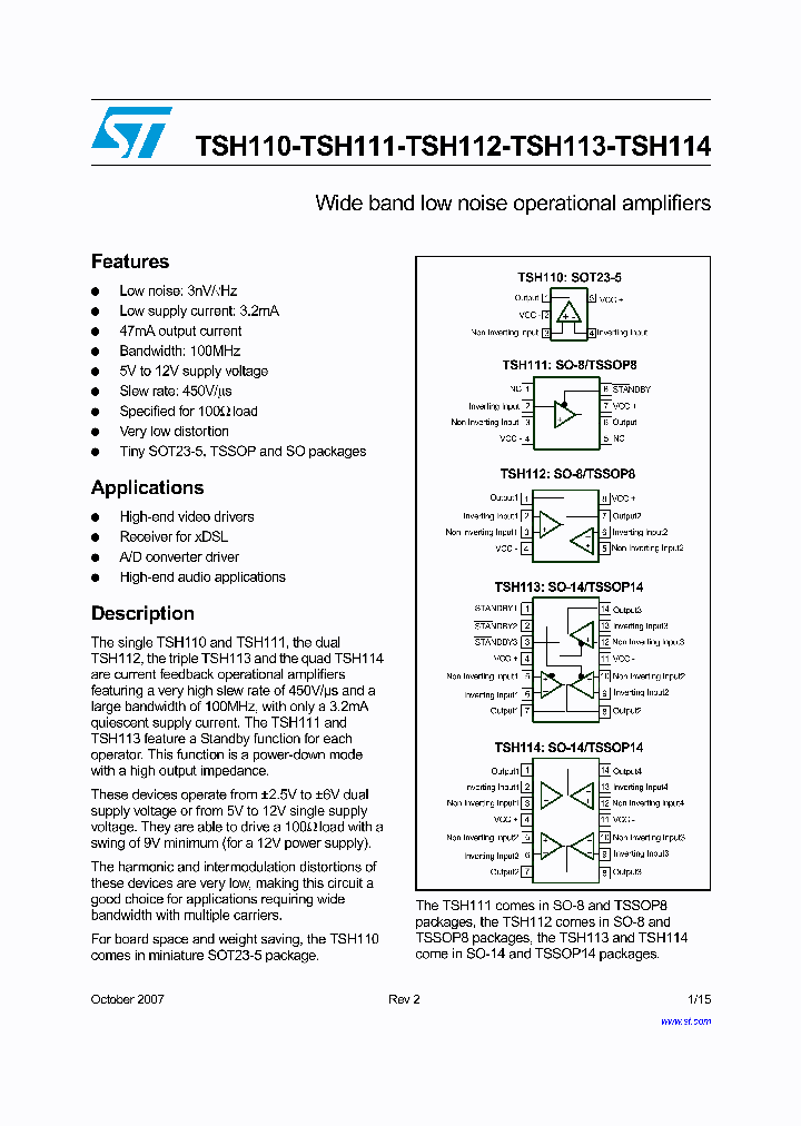 TSH110IYLT_4266753.PDF Datasheet