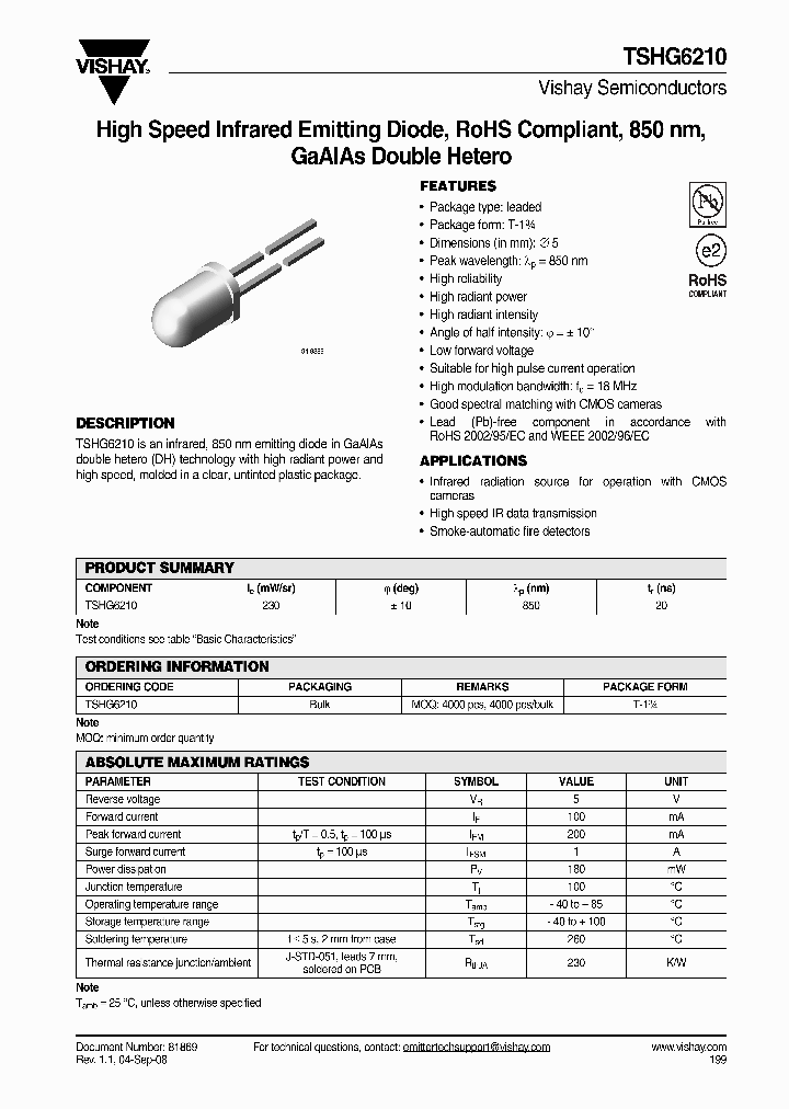 TSHG6210_4262005.PDF Datasheet