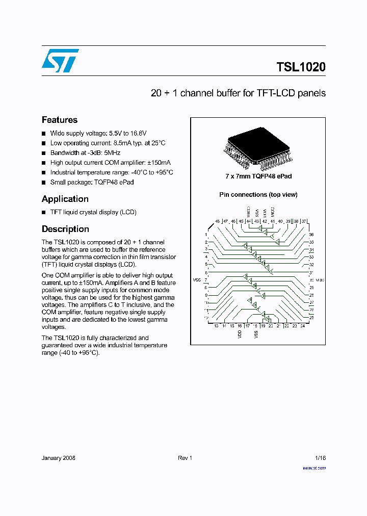 TSL1020_4380885.PDF Datasheet
