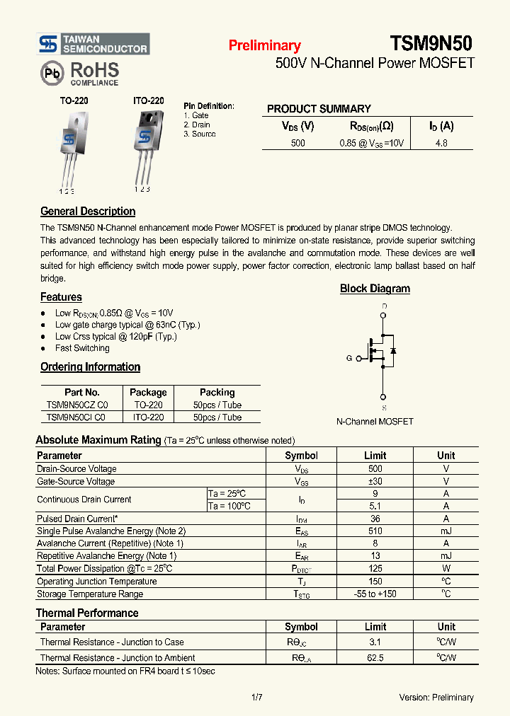 TSM9N50CIC0_4551998.PDF Datasheet