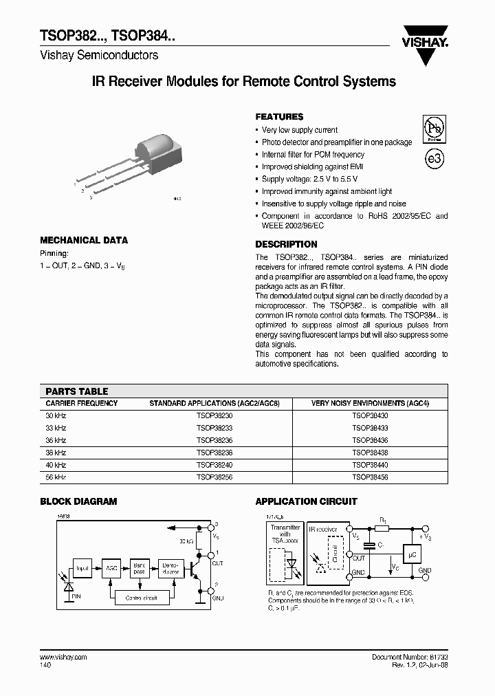 TSOP38430_4274494.PDF Datasheet