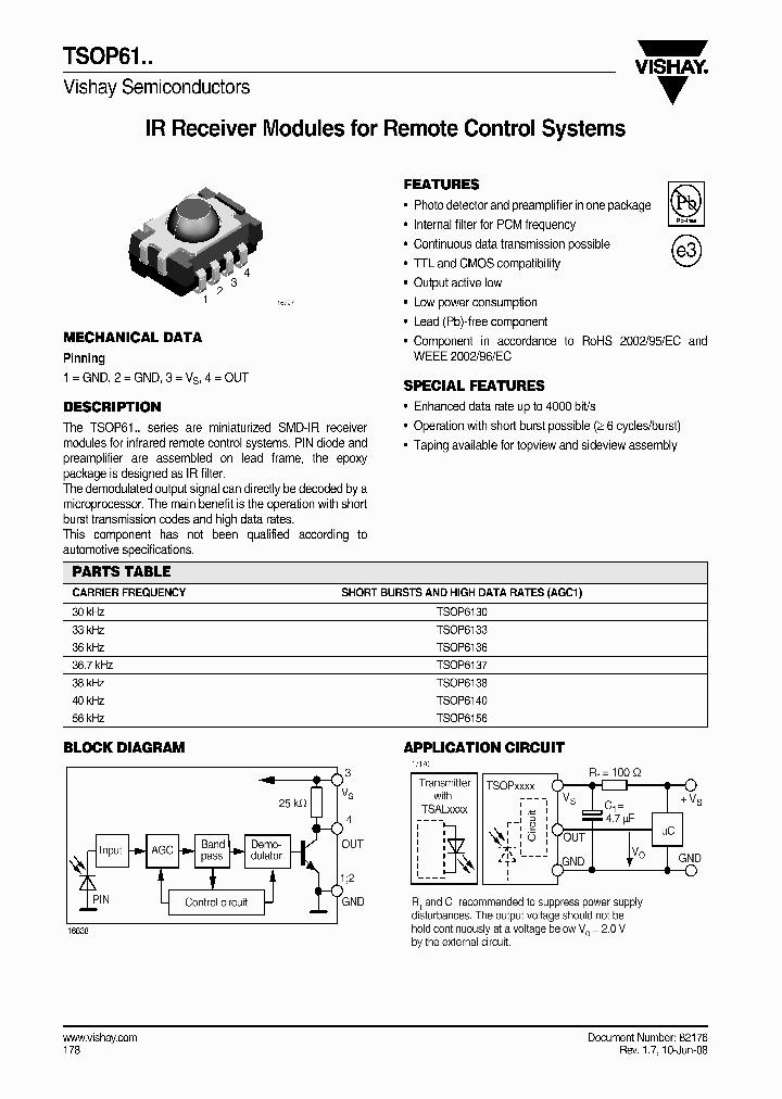 TSOP6130_4261780.PDF Datasheet