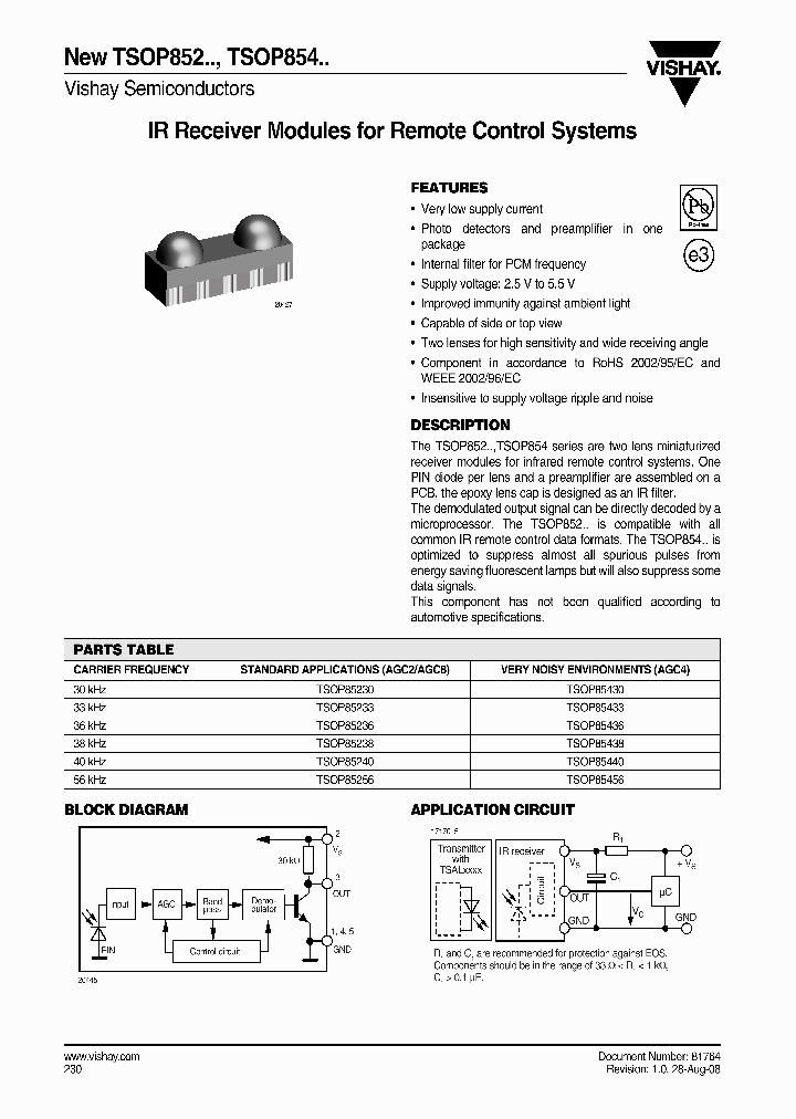 TSOP85430_4294533.PDF Datasheet