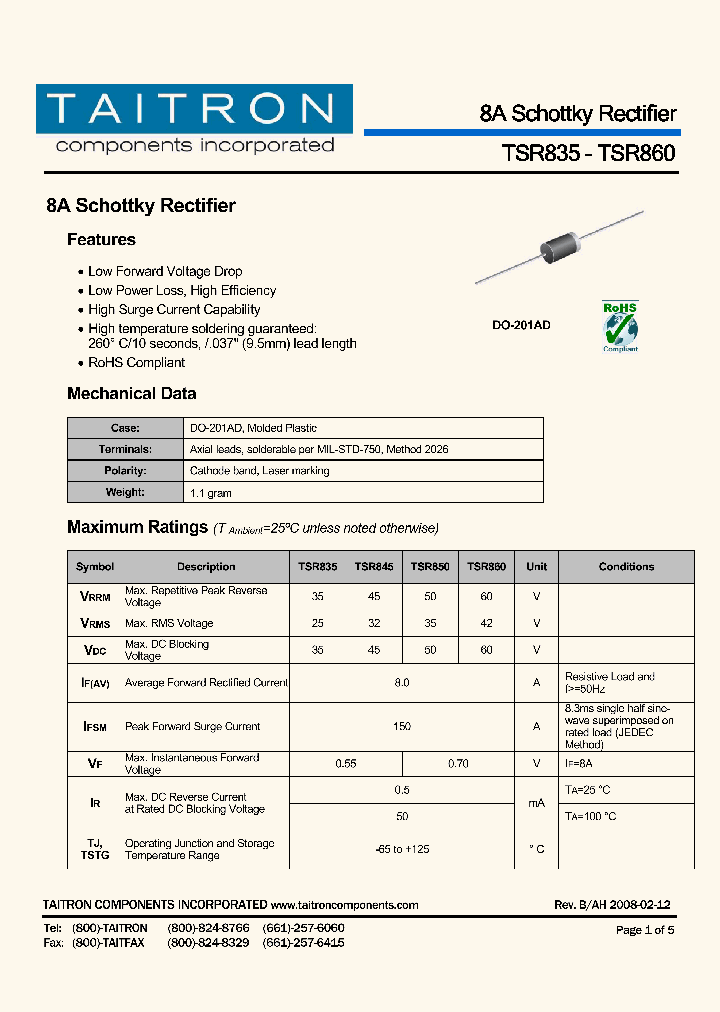 TSR845_4235524.PDF Datasheet