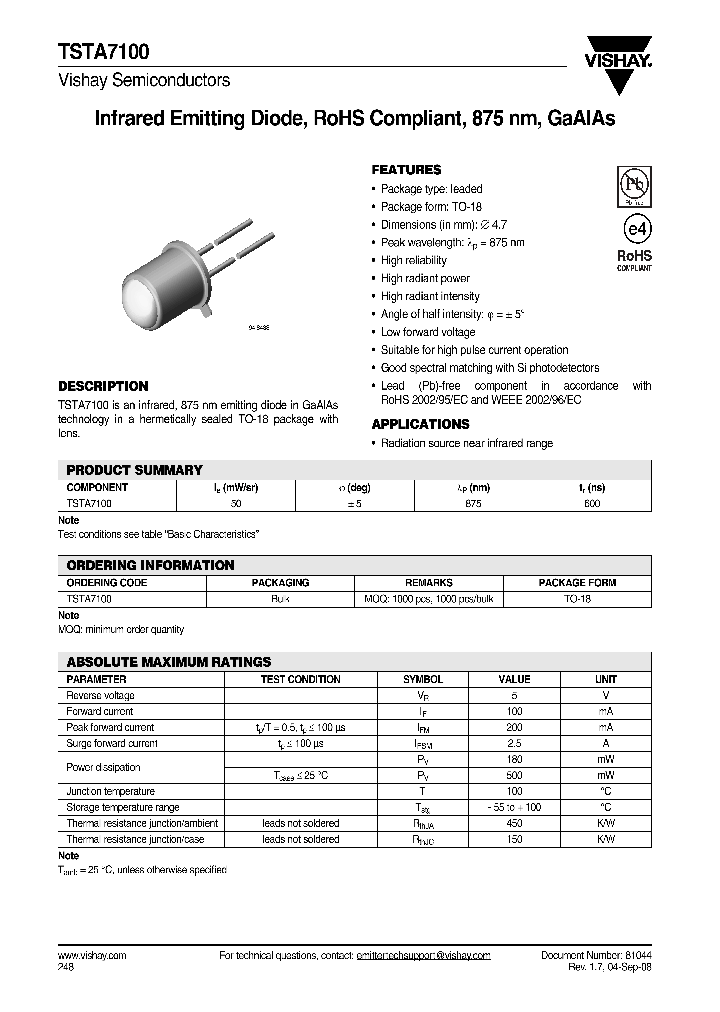 TSTA7100_4255612.PDF Datasheet