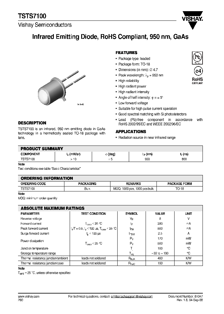 TSTS7100_4252691.PDF Datasheet