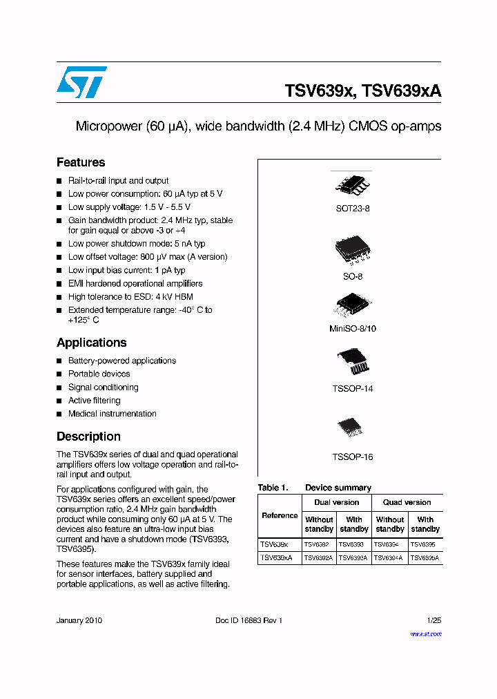 TSV6392_4555936.PDF Datasheet