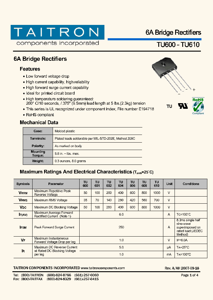 TU601_4779174.PDF Datasheet