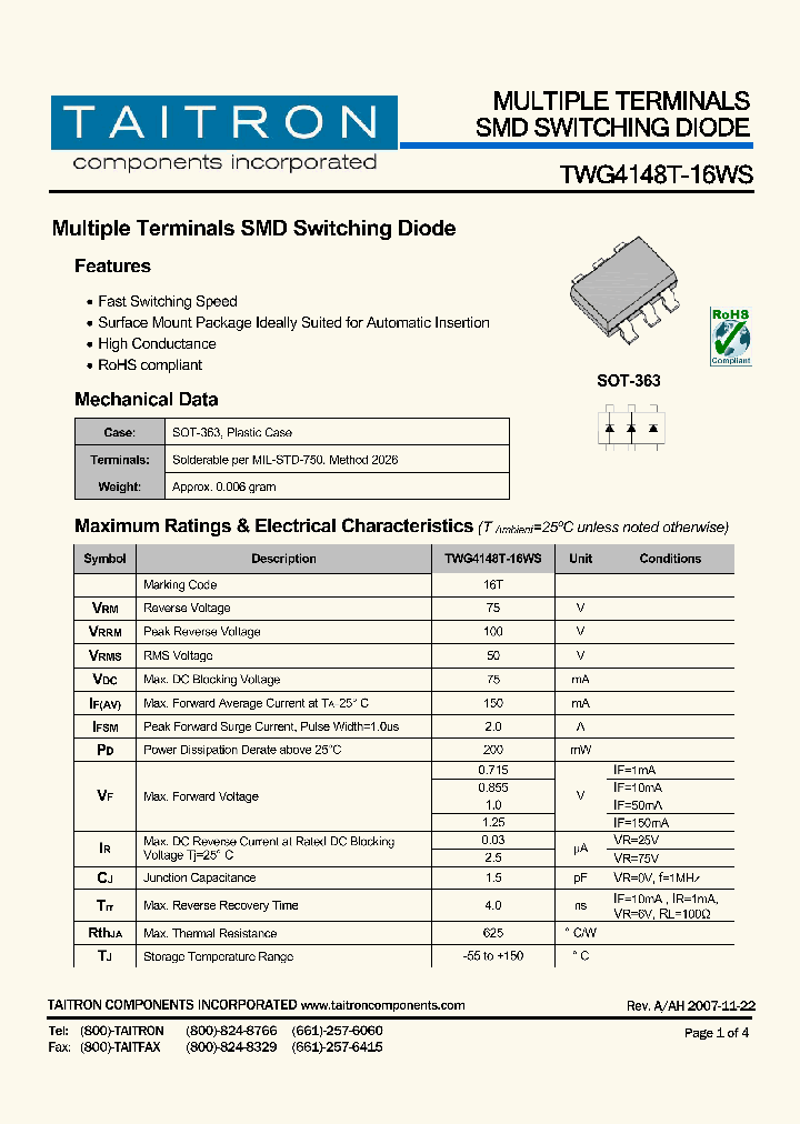 TWG4148T-16WS_4232503.PDF Datasheet