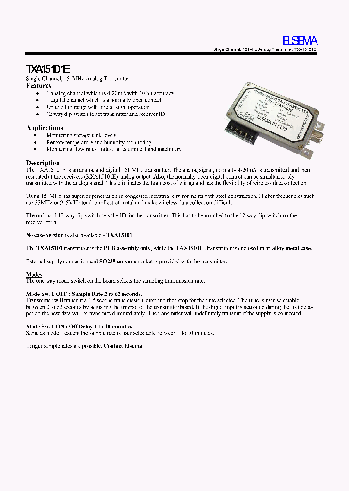 TXA15101_4184990.PDF Datasheet