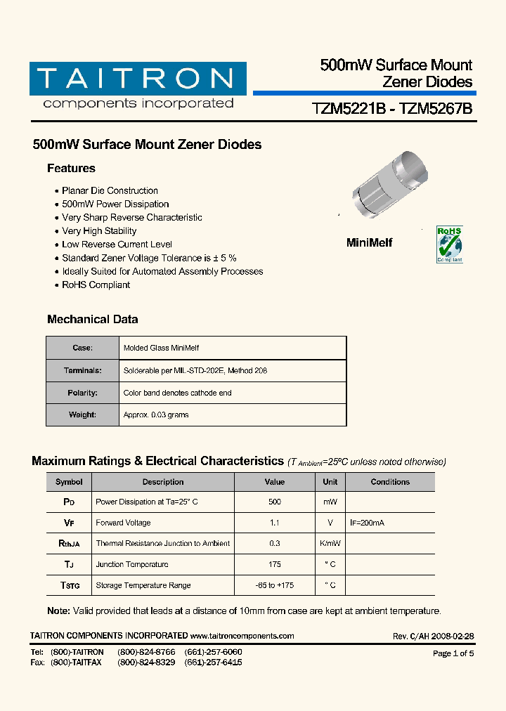 TZM5240B_4467754.PDF Datasheet