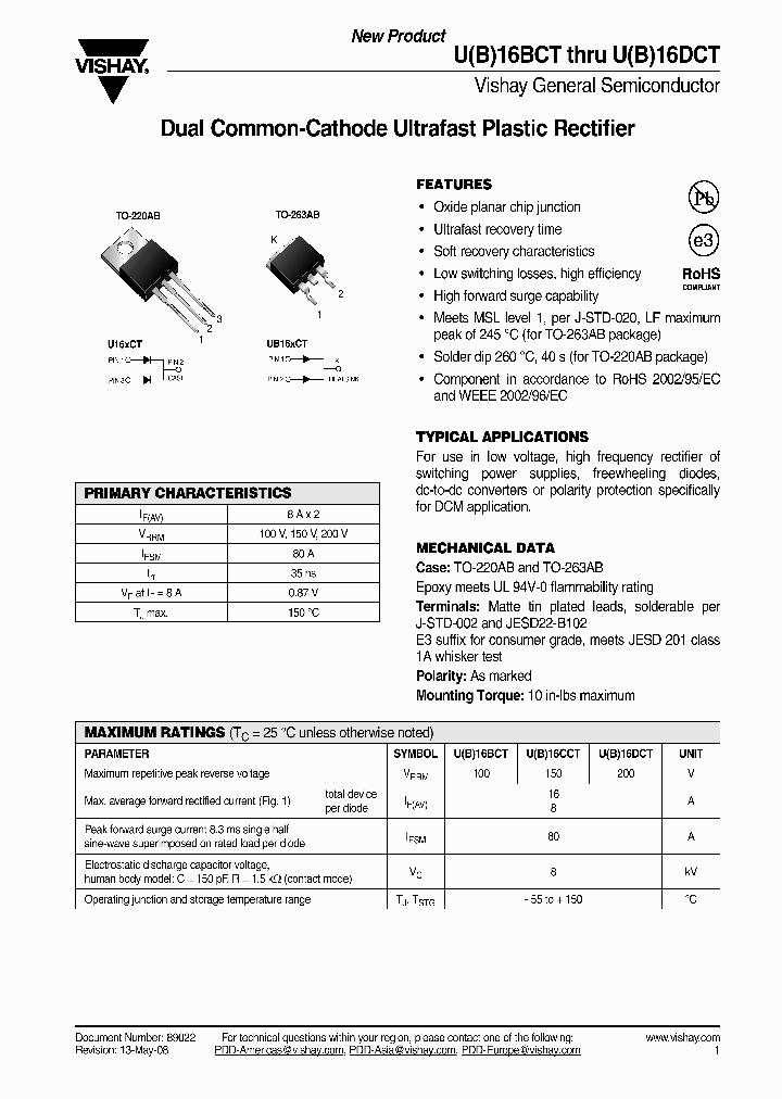U16DCT-E34W_4315644.PDF Datasheet