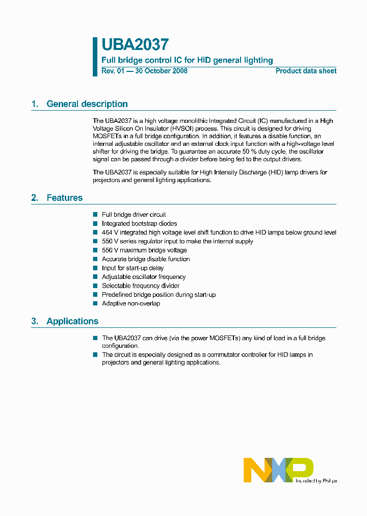 UBA2037_4272823.PDF Datasheet