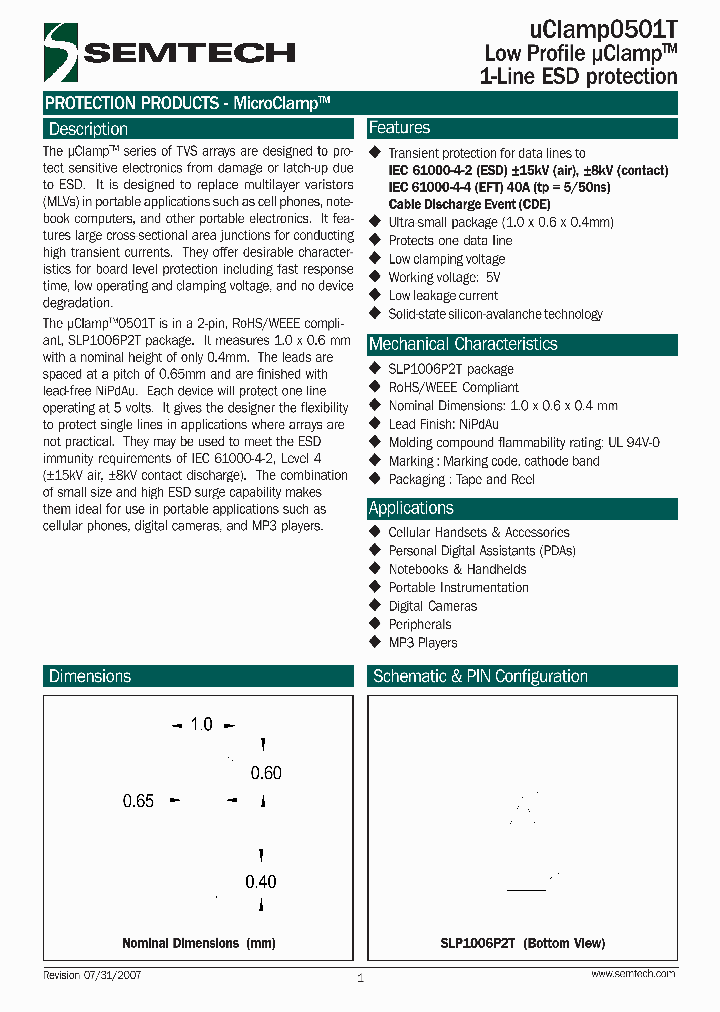 UCLAMP0501T_4267182.PDF Datasheet
