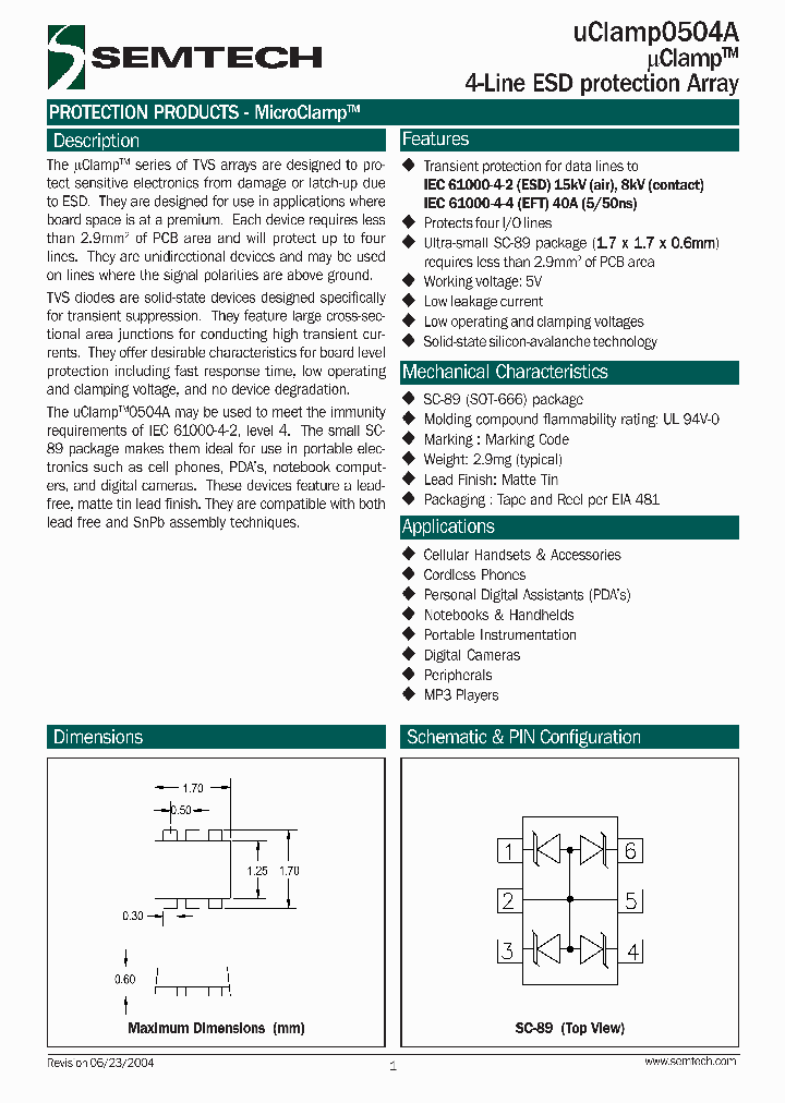 UCLAMP0504A_4285536.PDF Datasheet