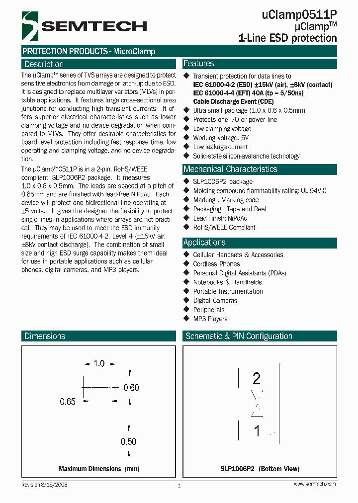 UCLAMP0511PTCT_4540299.PDF Datasheet