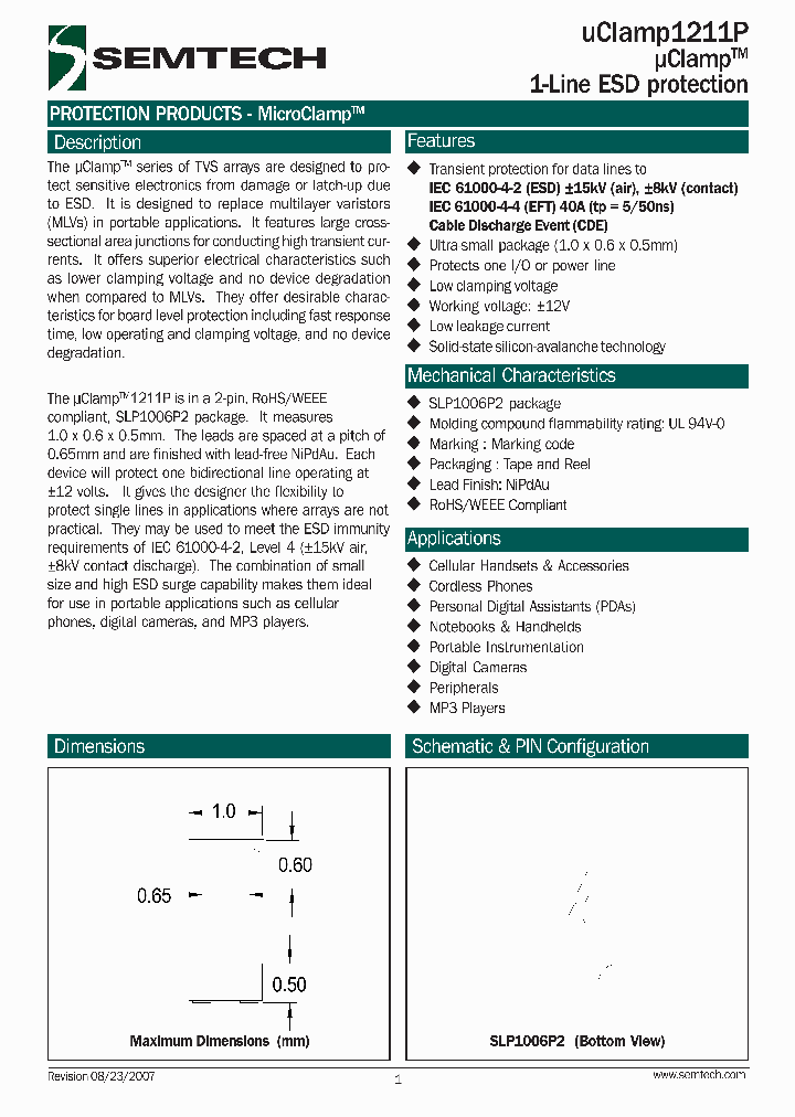 UCLAMP1211P_4333812.PDF Datasheet