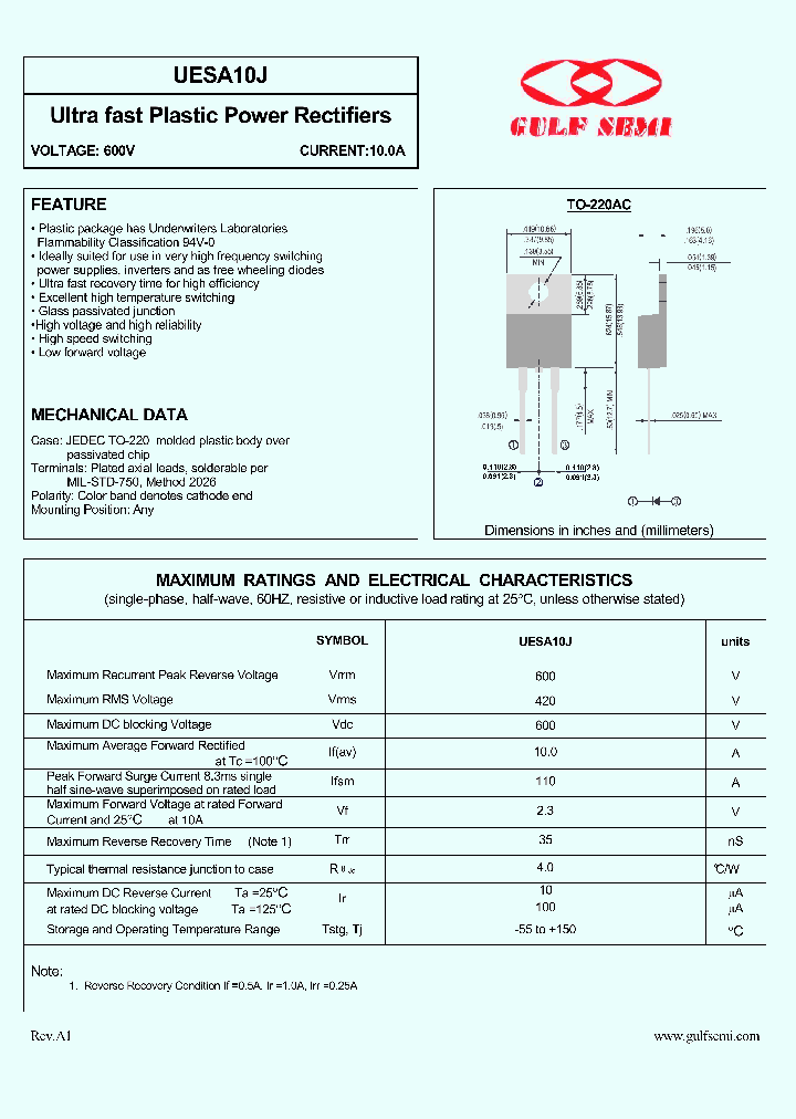 UESA10J_4620113.PDF Datasheet
