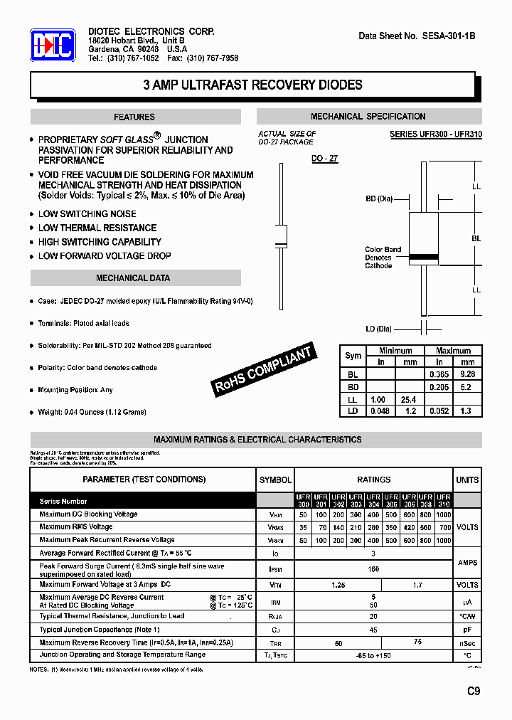 UFR300_4812001.PDF Datasheet