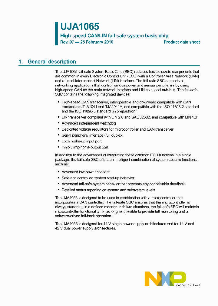 UJA1065_4689781.PDF Datasheet