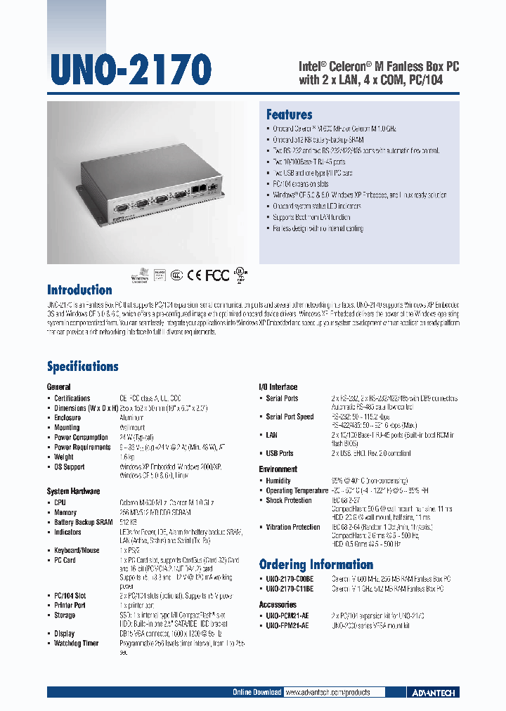 UNO-2170_4781741.PDF Datasheet