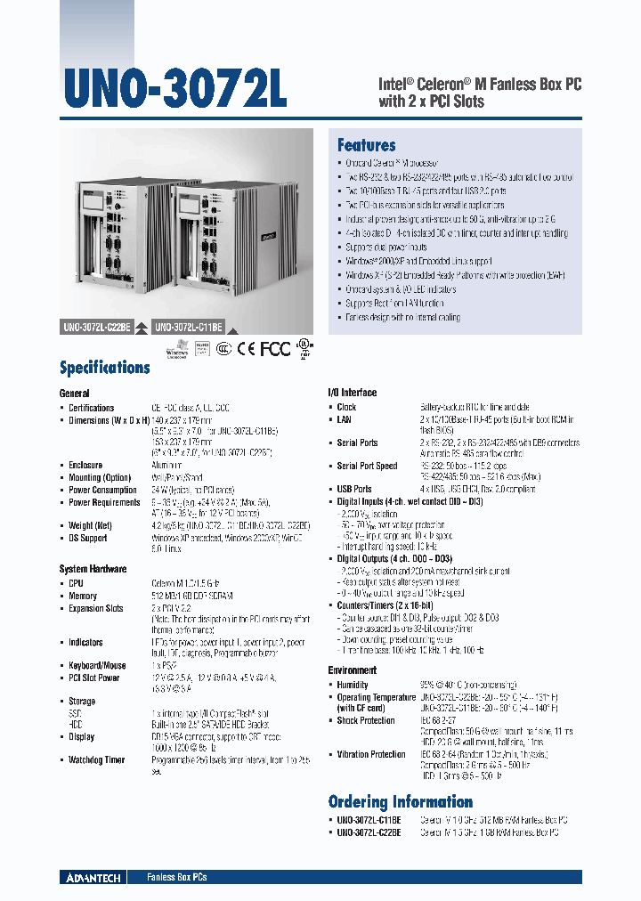 UNO-3072L-C11BE_4601514.PDF Datasheet
