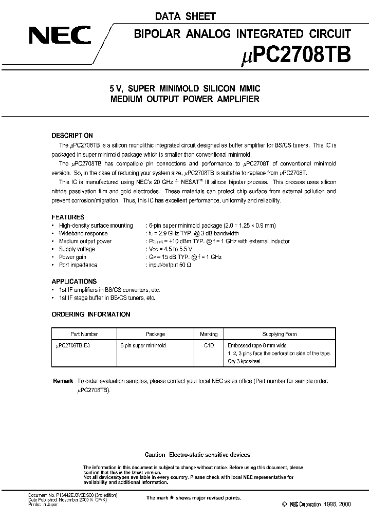UPC2708TB1_4604973.PDF Datasheet