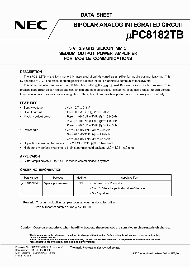 UPC8182TB1_4722498.PDF Datasheet