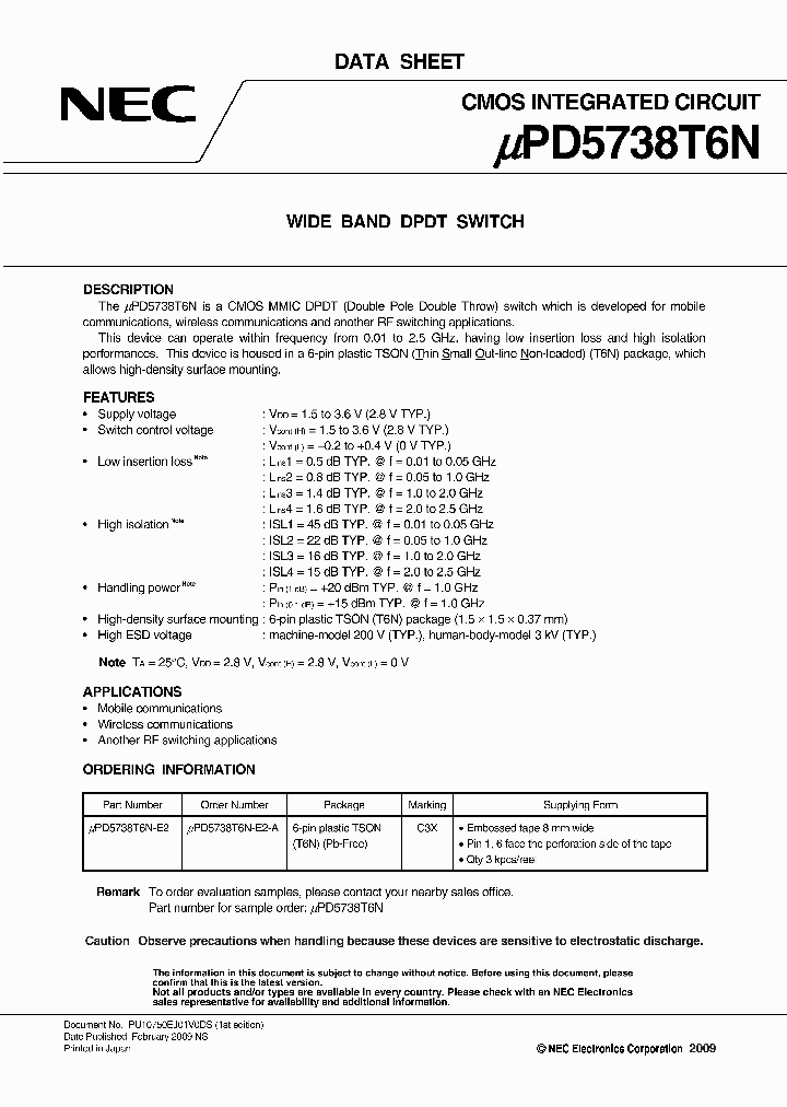 UPD5738T6N_4465634.PDF Datasheet