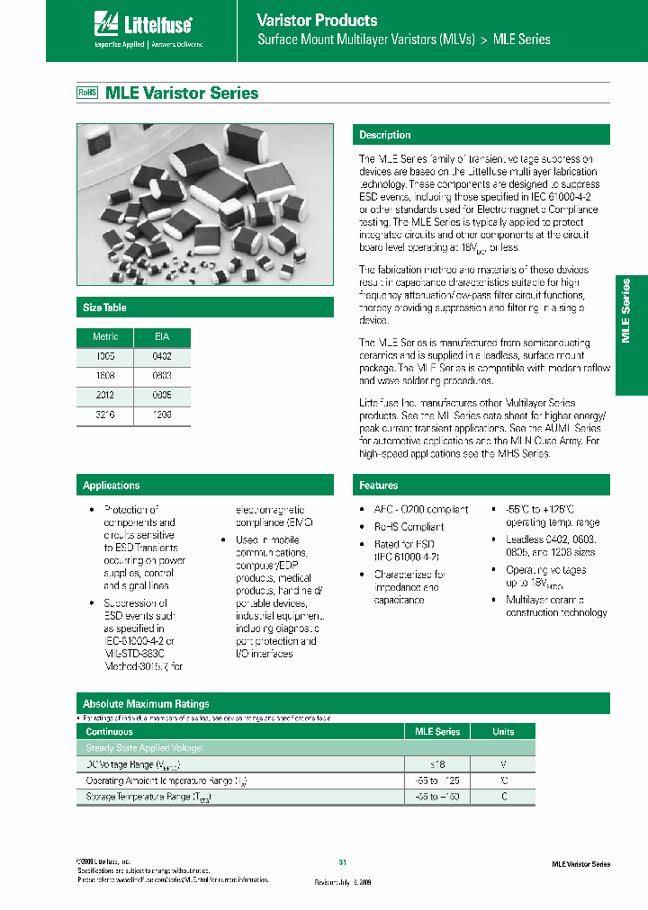 V18MLE0603LN_4538949.PDF Datasheet