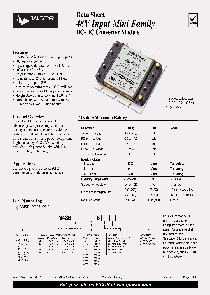 V48B12E250BS2_4477888.PDF Datasheet