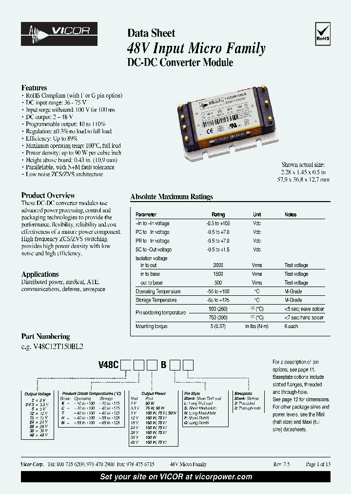 V48C28T150BN2_4477882.PDF Datasheet
